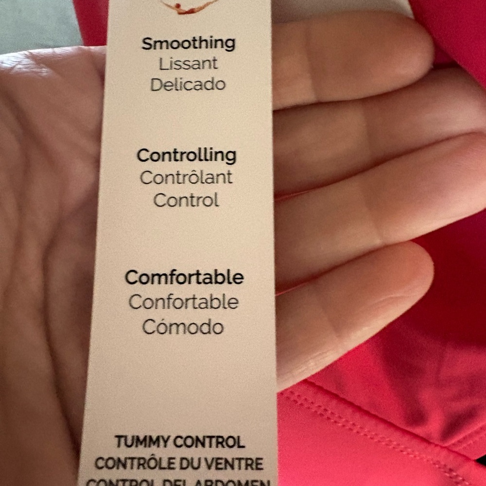 NWT Jantzen Jolie Bright Pink Tummy Control One Piece Swimsuit - Picture 4 of 11